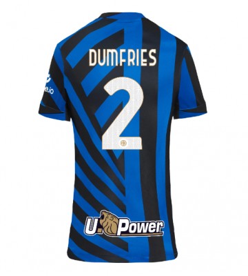 Inter Milan Denzel Dumfries #2 Hemmatröja Dam 2024-25 Kortärmad